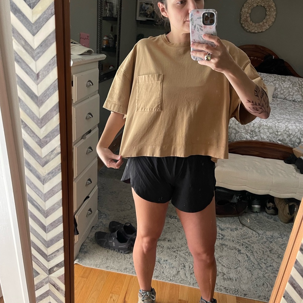 Athleta Boxy cropped top XL